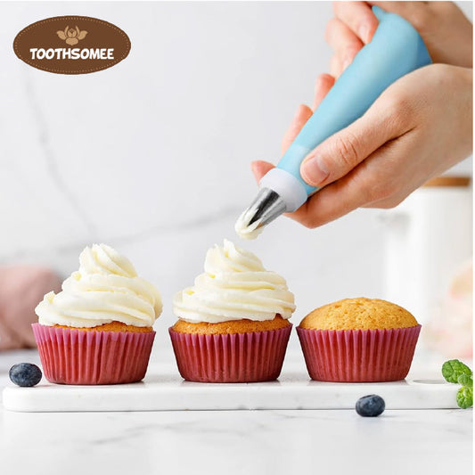 Cake decorator nozzle set stainless steel icing piping tips