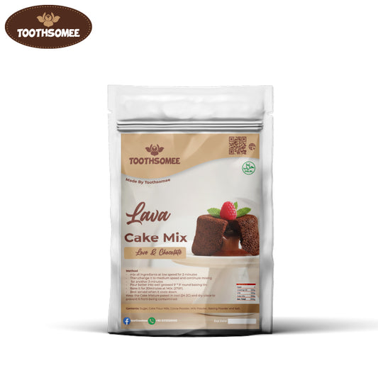 Toothsomee Lava Cake Premix Gooey Rich & Premium Chocolate Dessert Mix