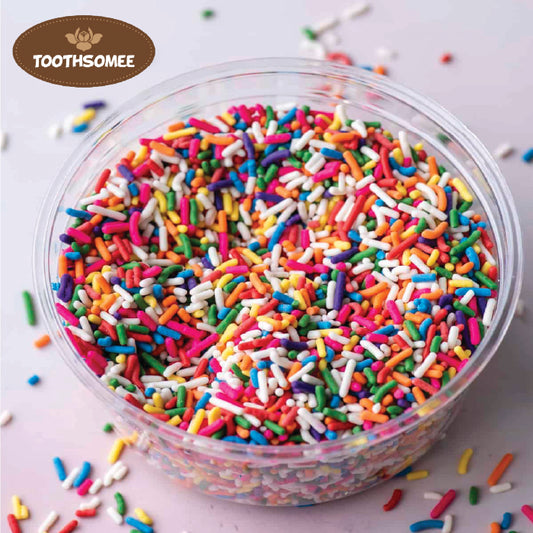 Colorful sprinkles for cake and cupcake decoration – Toothsomee baking toppings