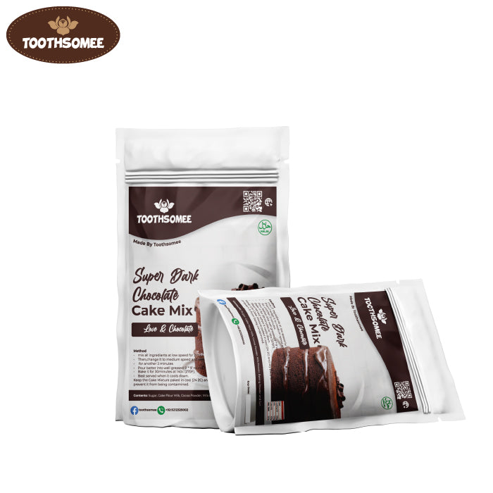 Toothsomee Super Dark Chocolate Cake Mix packet