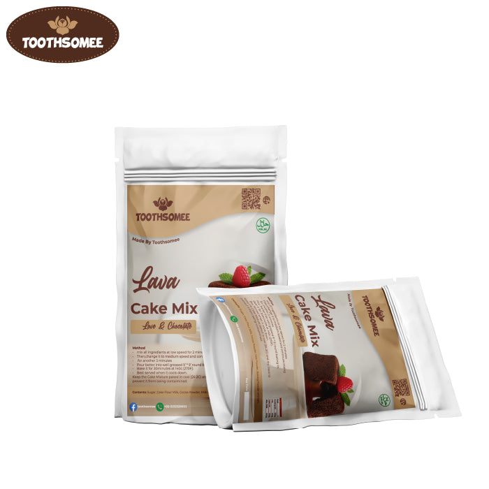 Toothsomee Lava Cake Premix Gooey Rich & Premium Chocolate Dessert Mix