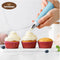 Cake decorator nozzle set stainless steel icing piping tips