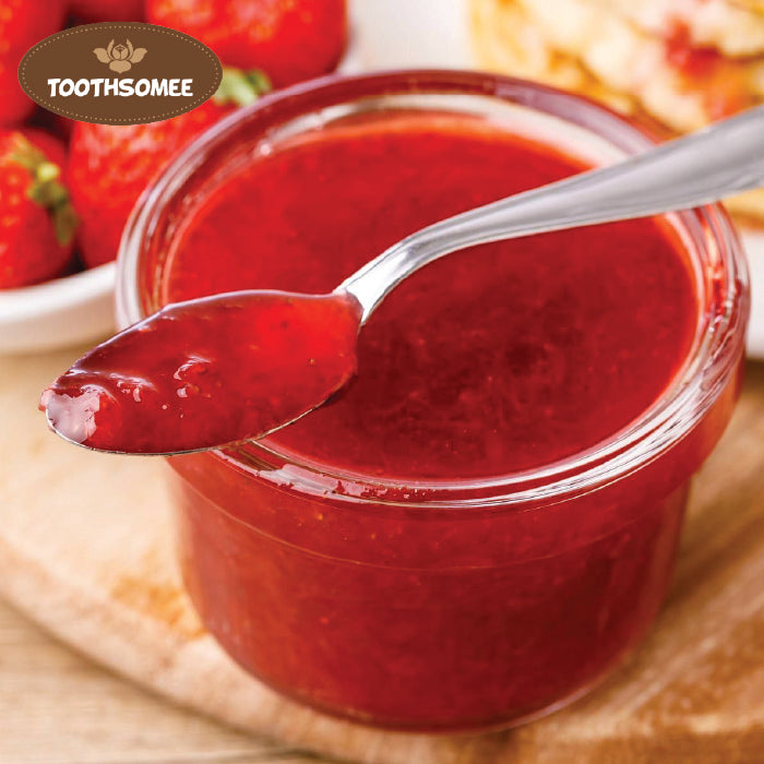 Toothsomee strawberry syrup bottle – sweet dessert topping