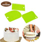 3 Pcs Flexible Plastic Dough Scraper Set