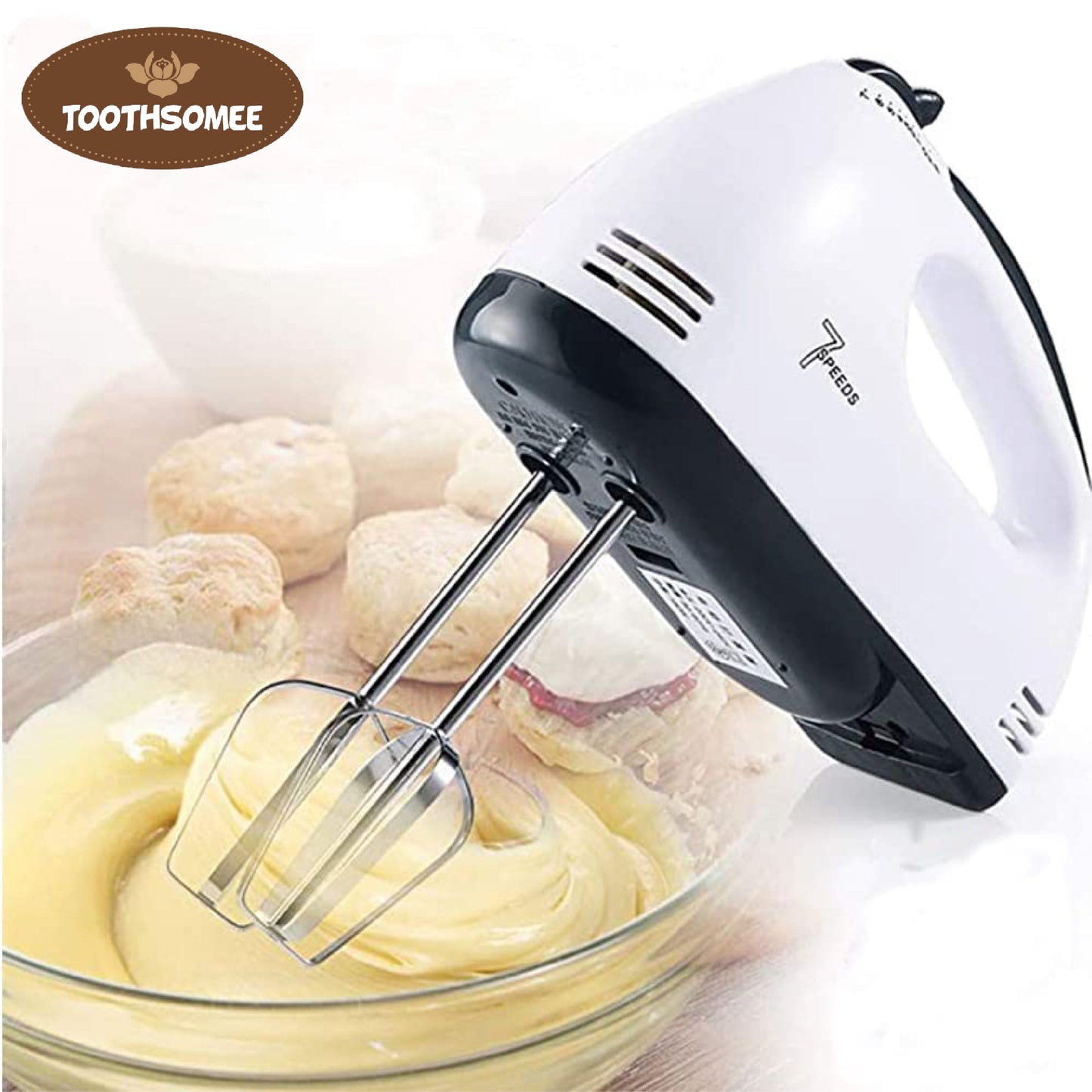 7 Speed Electric Hand Mixer for Baking
