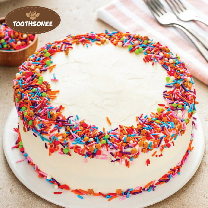 Colorful sprinkles for cake and cupcake decoration – Toothsomee baking toppings