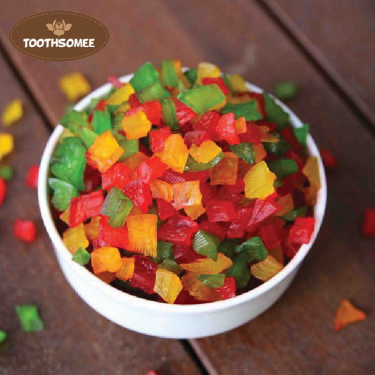 Colorful tutti frutti fruit bits for cake and dessert topping – Toothsomee