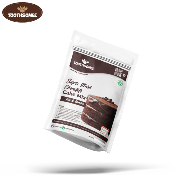 Toothsomee Super Dark Chocolate Cake Mix packet