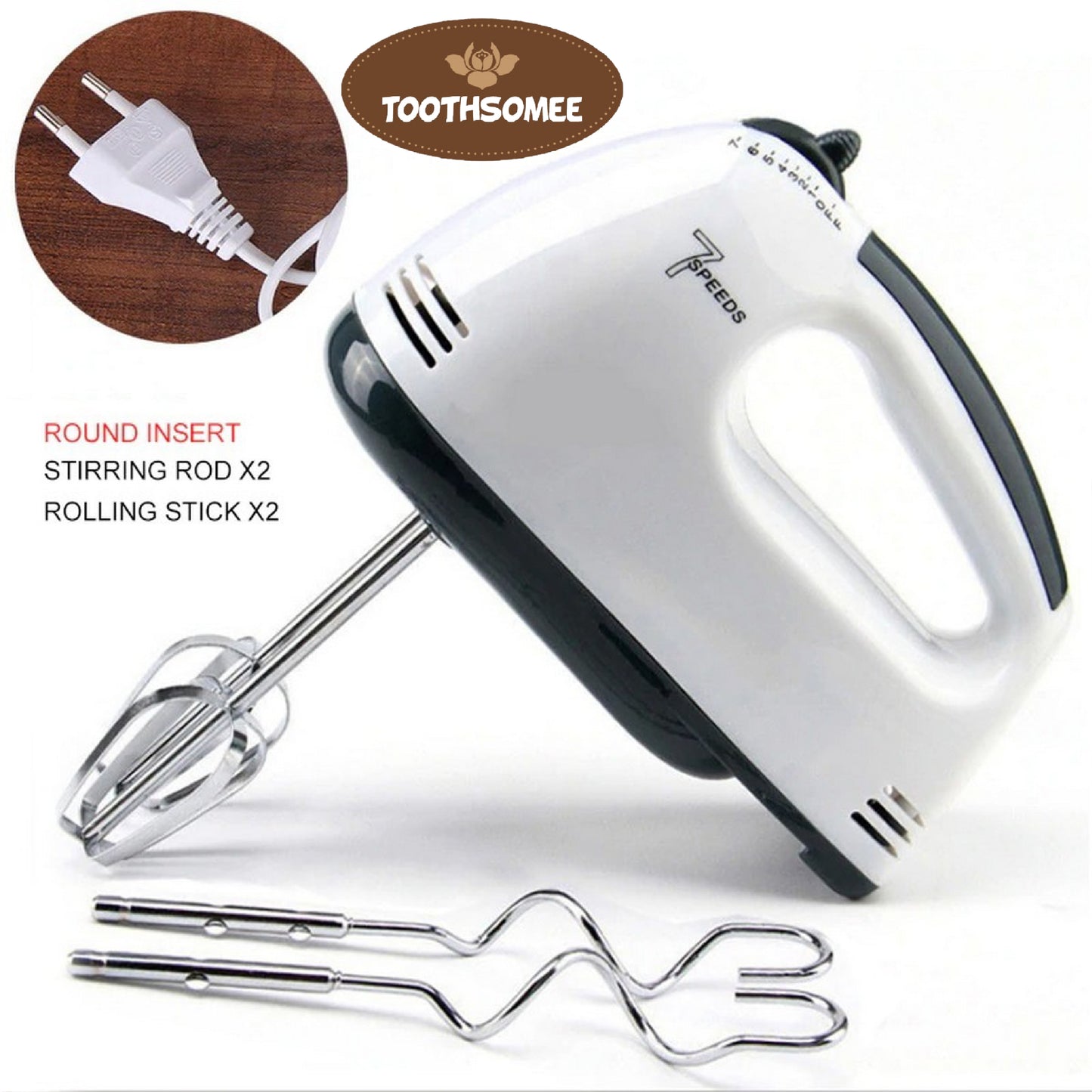 7 Speed Electric Hand Mixer for Baking