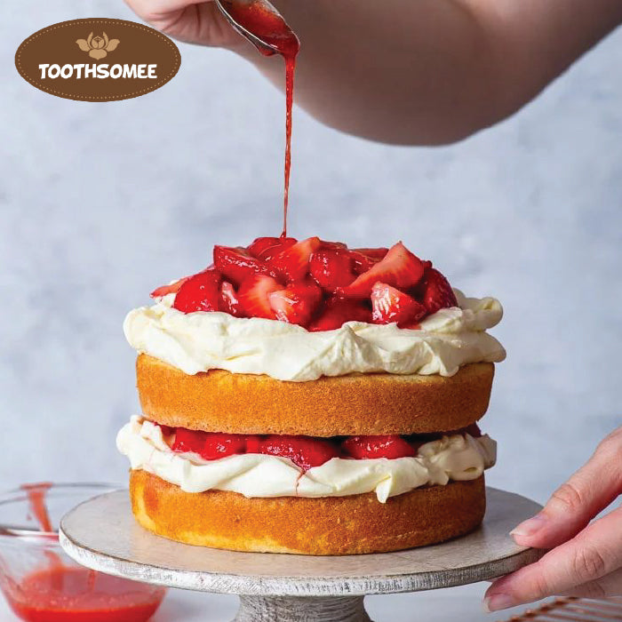 Toothsomee strawberry syrup bottle – sweet dessert topping