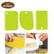 3 Pcs Flexible Plastic Dough Scraper Set