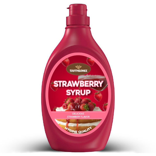 Toothsomee strawberry syrup bottle – sweet dessert topping
