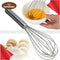 Manual hand beater mixer and egg whisk stainless steel