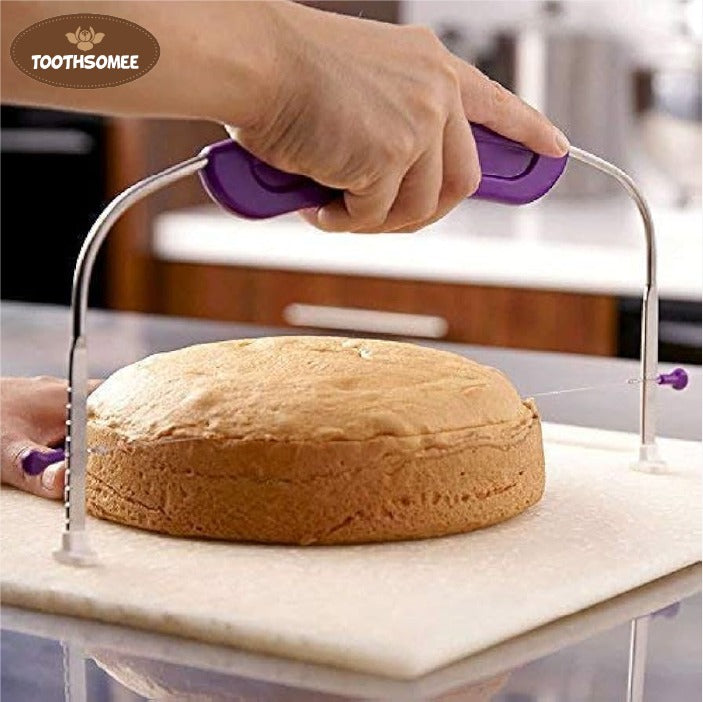 Adjustable Cake Leveler with Zigzag Wire for Even Cake Layers