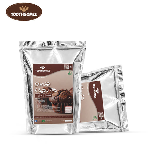 Toothsomee chocolate muffin mix 4kg pack for soft fluffy bakery muffins