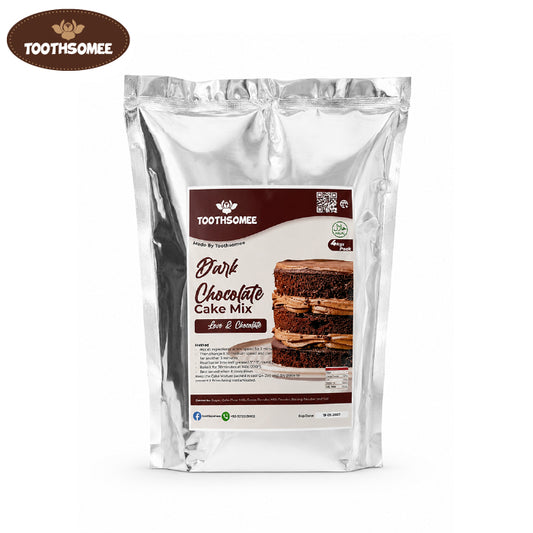 Toothsomee dark chocolate cake mix 4kg pack for soft moist chocolate cakes
