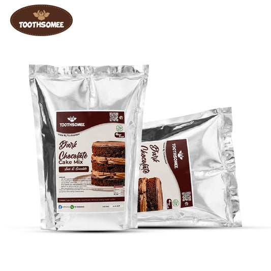 Toothsomee dark chocolate cake mix 4kg pack for soft moist chocolate cakes