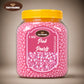 Toothsomee pink pearls 1kg jar for cake decoration and cupcake toppings