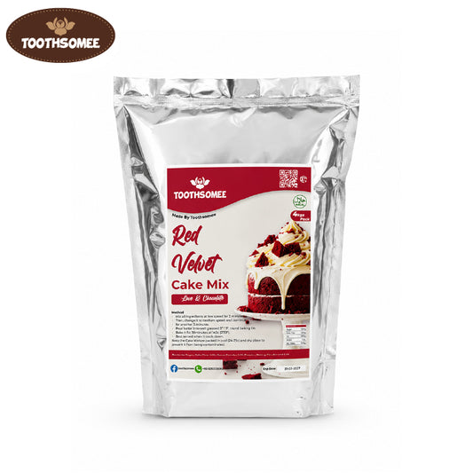 Toothsomee red velvet cake mix 4kg pack for soft moist bakery style cakes