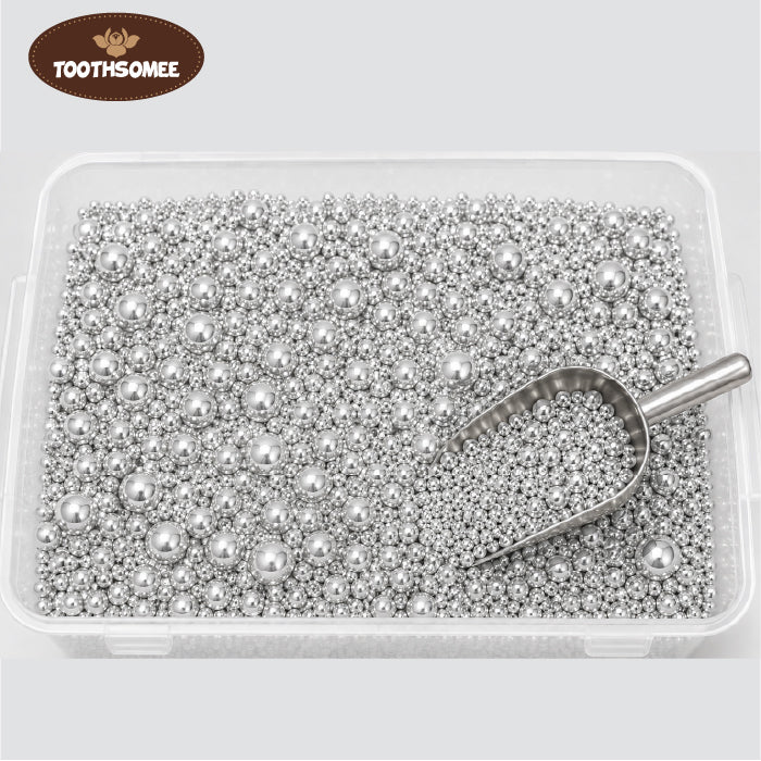Toothsomee silver pearls 1kg jar for cake decoration and cupcake toppings