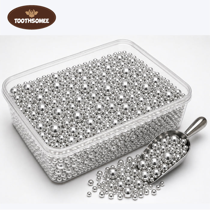 Toothsomee silver pearls 1kg jar for cake decoration and cupcake toppings