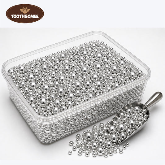 Toothsomee silver pearls 1kg jar for cake decoration and cupcake toppings