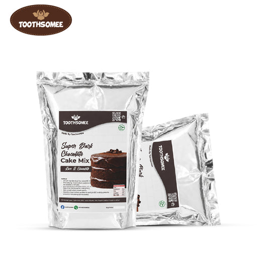 Toothsomee super dark chocolate cake mix 4kg pack for rich moist bakery style cakes