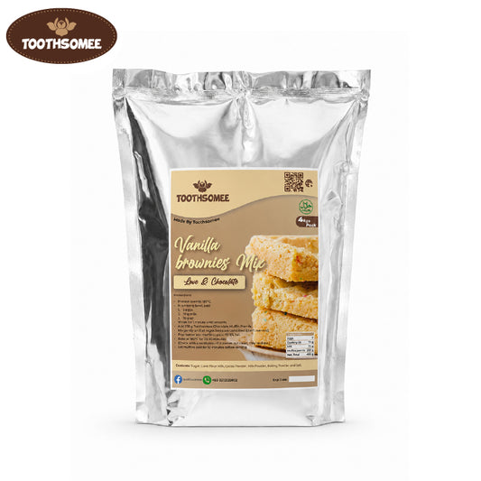 Toothsomee vanilla brownie mix 4kg pack for soft chewy bakery style blondies
