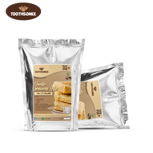 Toothsomee vanilla brownie mix 4kg pack for soft chewy bakery style blondies