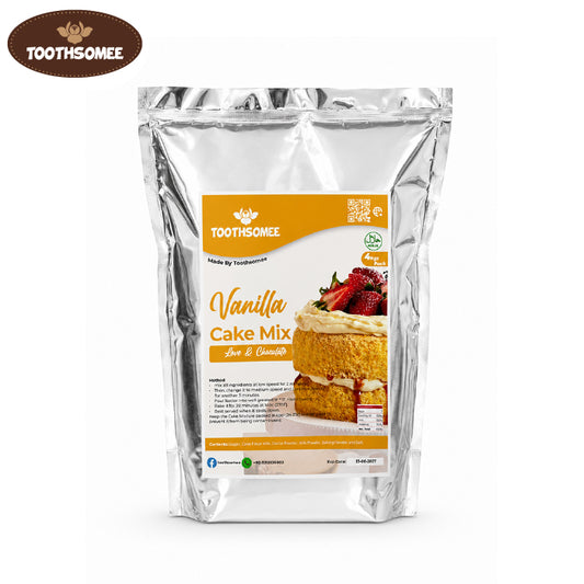 Toothsomee vanilla cake mix 4kg pack for soft fluffy bakery style cakes