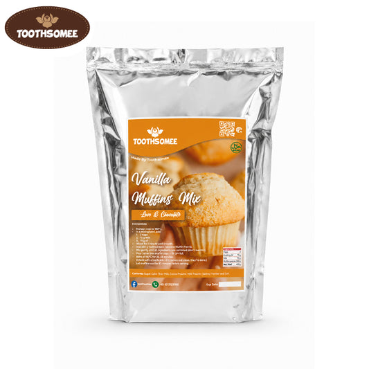 Toothsomee vanilla muffin mix 4kg pack for soft fluffy bakery style muffins