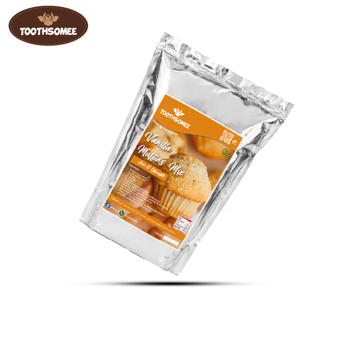 Toothsomee vanilla muffin mix 4kg pack for soft fluffy bakery style muffins