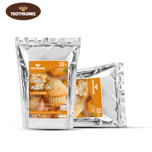 Toothsomee vanilla muffin mix 4kg pack for soft fluffy bakery style muffins